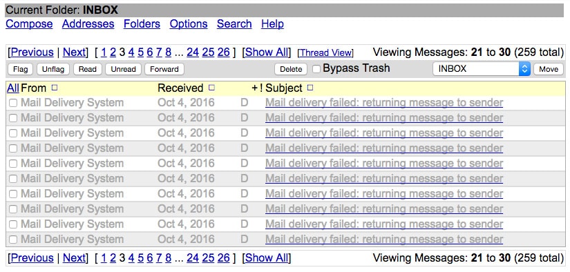 mail delivery system email spam