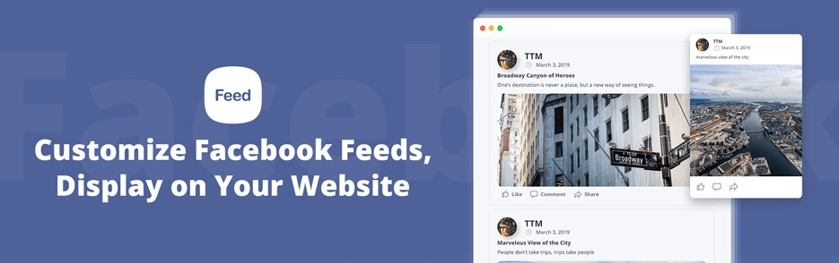 Web Social Feed for Facebook