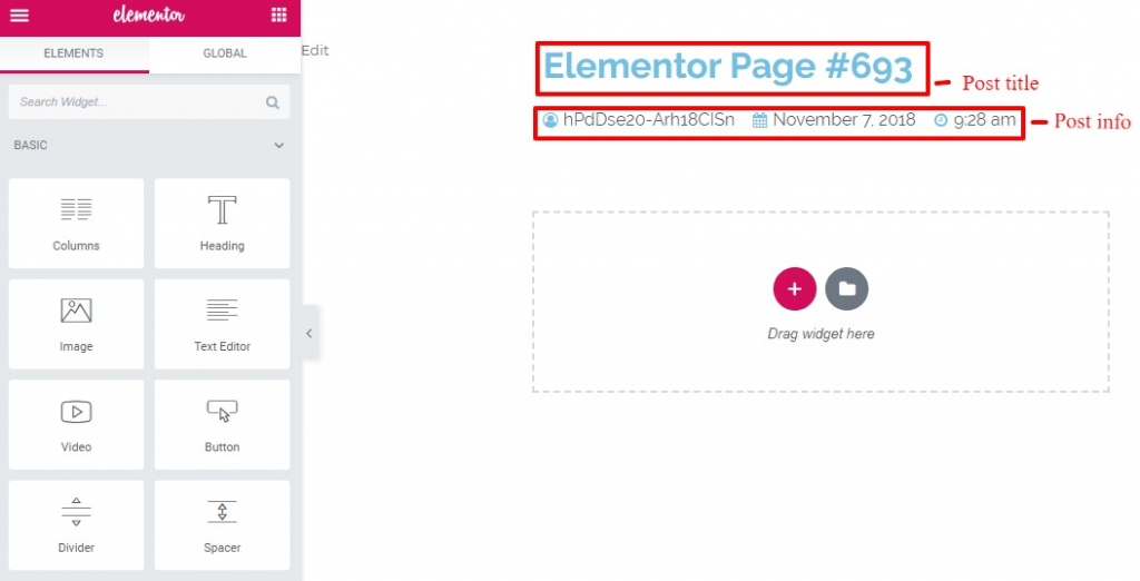 Elementor PostInfo