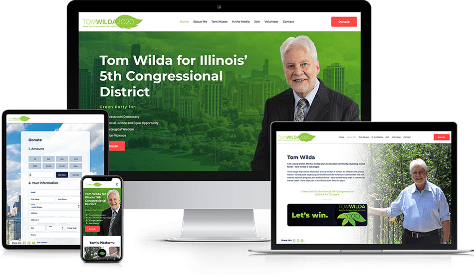 Wisevu Portfolio Tom Wilda Green Party