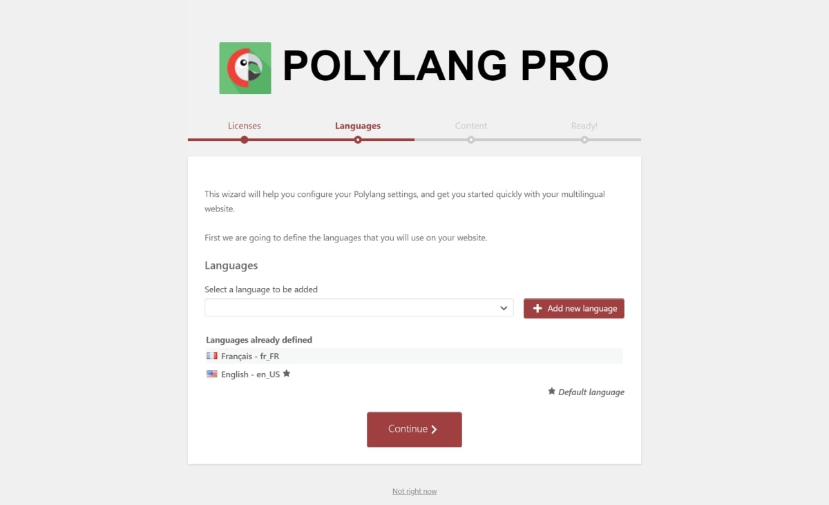 Screenshots Of Polylang Pro