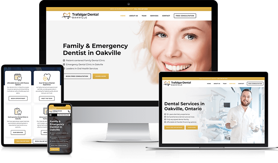 Wisevu Web Design - Trafalgar Dental Oakville