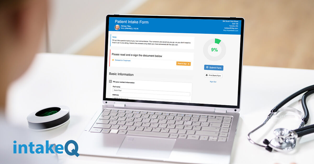 IntakeQ Review Telemedicine Software