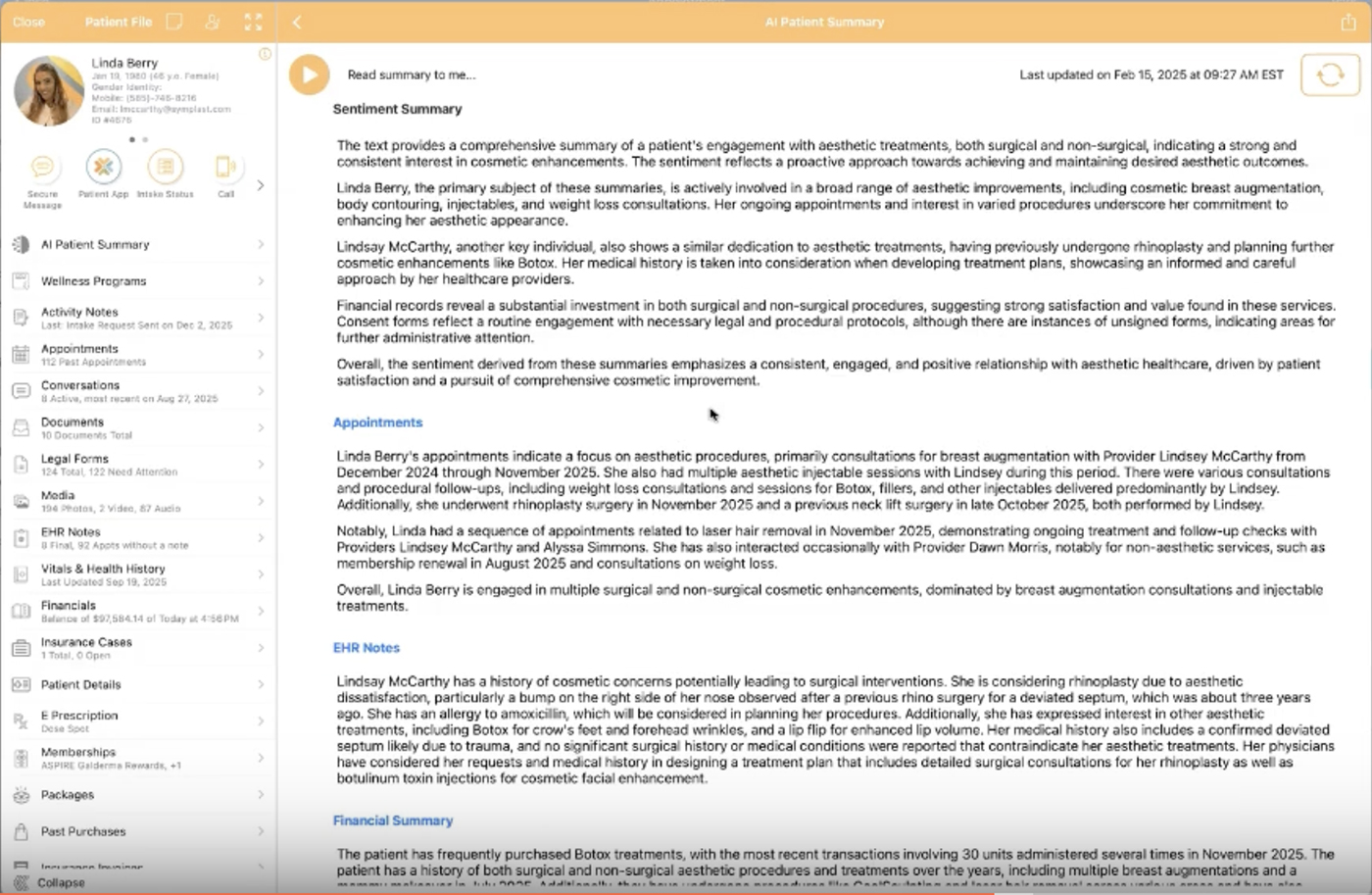 AI Capabilities in the Symplast EMR