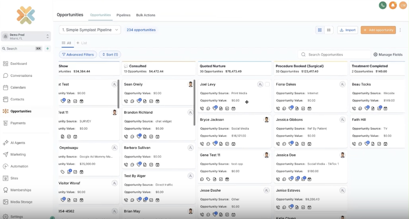 Symplast CRM and EMR